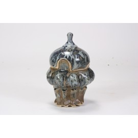 SW-174 Leather Under SW-116 Robins Egg Stoneware Combination